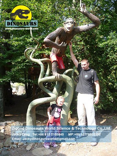 Children Playground Animatronic animal monkey DWA087